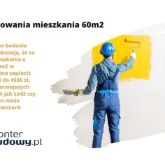 Malowanie mieszkania 60m2 w Warszawie kosztuje średnio 3000-4500 zł. W mniejszych miastach, jak Łódź czy Lublin, koszt malowania 60m2 to ok. 2500-3500 zł.