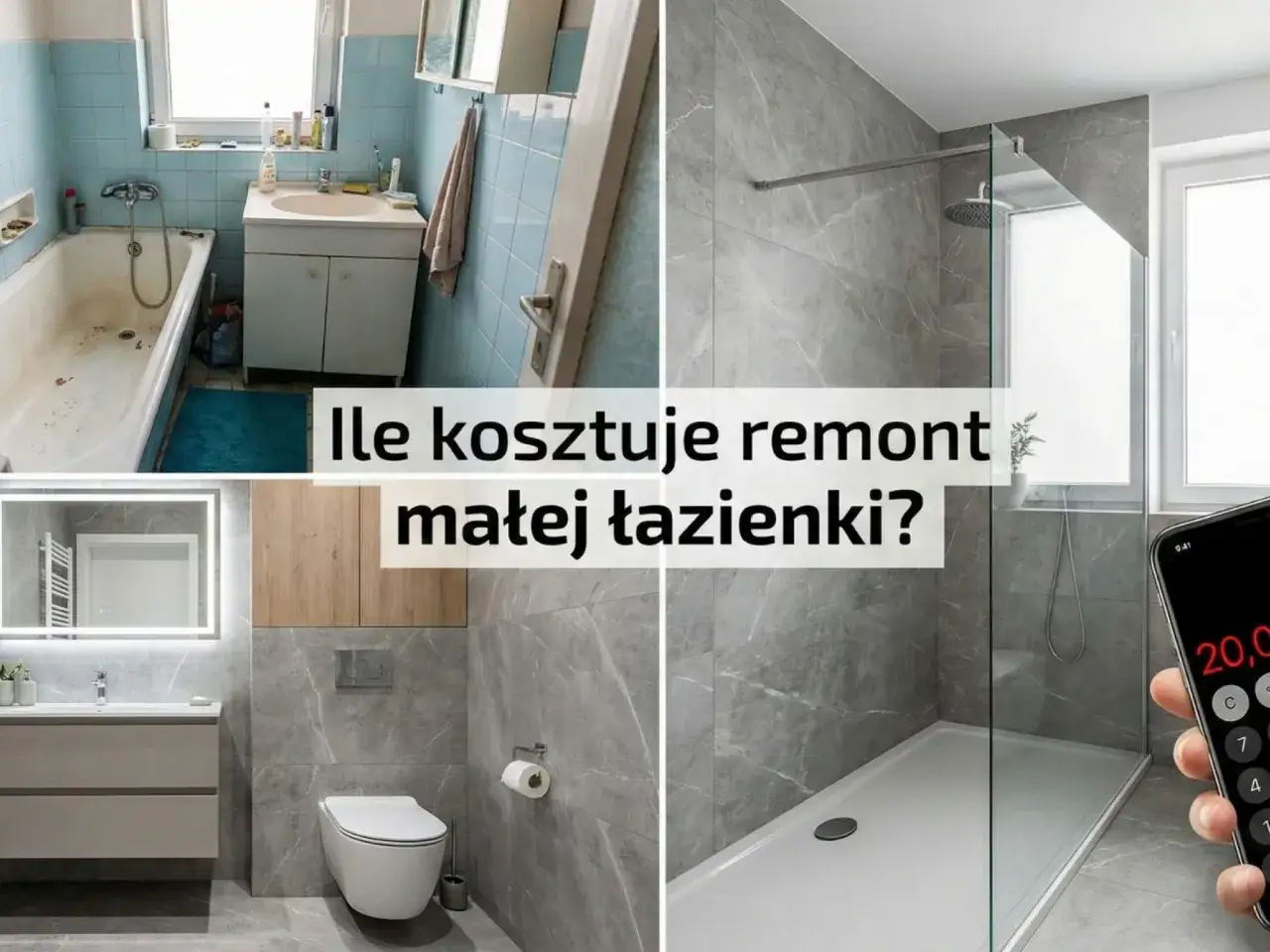 Porównanie starej i nowej łazienki. Sprawdź, ile kosztuje remont małej łazienki i jakie zmiany można wprowadzić.