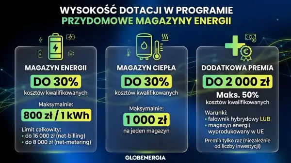 Magazyn energii 2026 - Dotacje, formalności i dobór pojemności