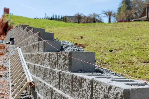 Mur oporowy z bloczków betonowych - jak zbudować trwały?